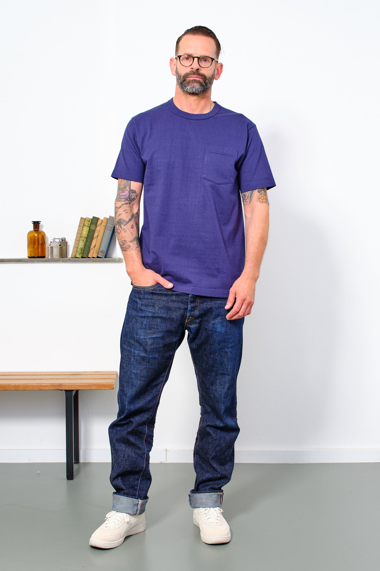 WHITESVILLE - Shortsleeve Pocket T-Shirt | navy