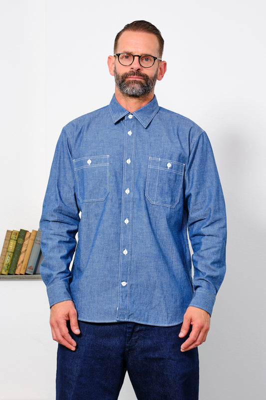 MOMOTARO - Shirt TRIPLE STITCH CHAMBRAY Shirt | ID
