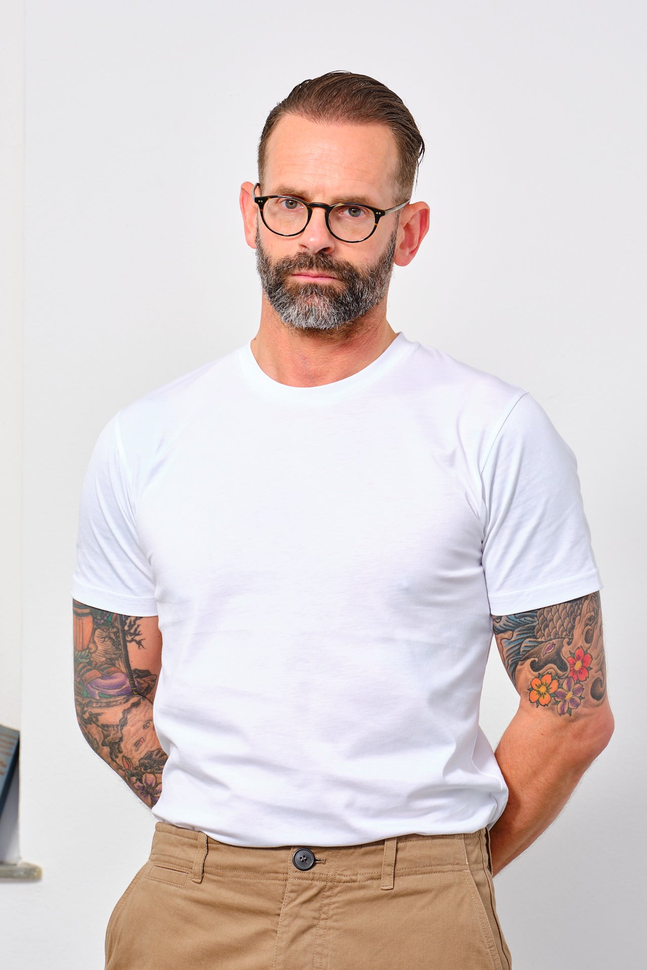 SUNSPEL - T-Shirt RIVIERA CREW NECK | white