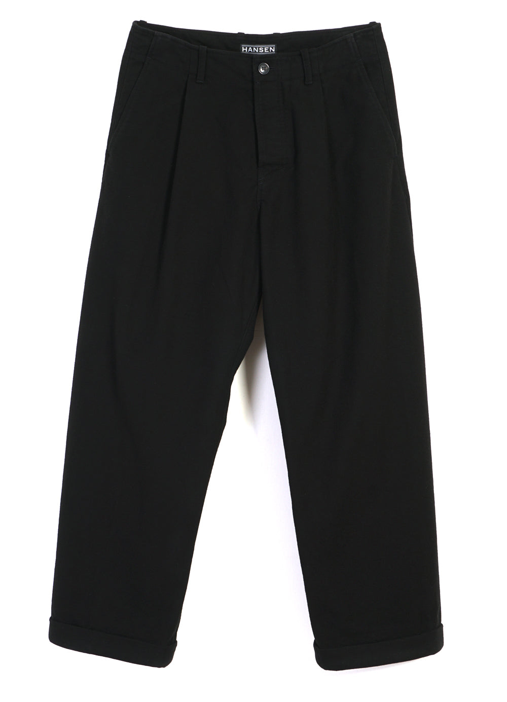 HANSEN - Hose Pleated Trousers BOBBY | black