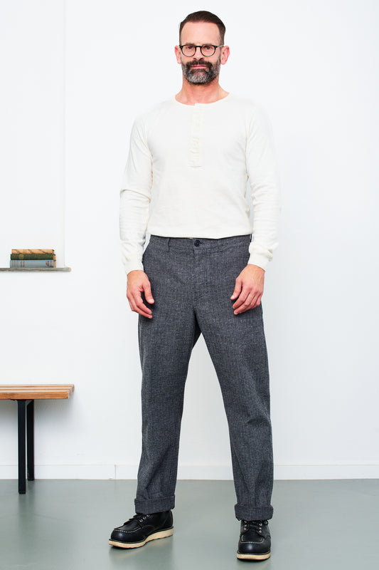 HANSEN - Longsleeve Henley JONAS | offwhite