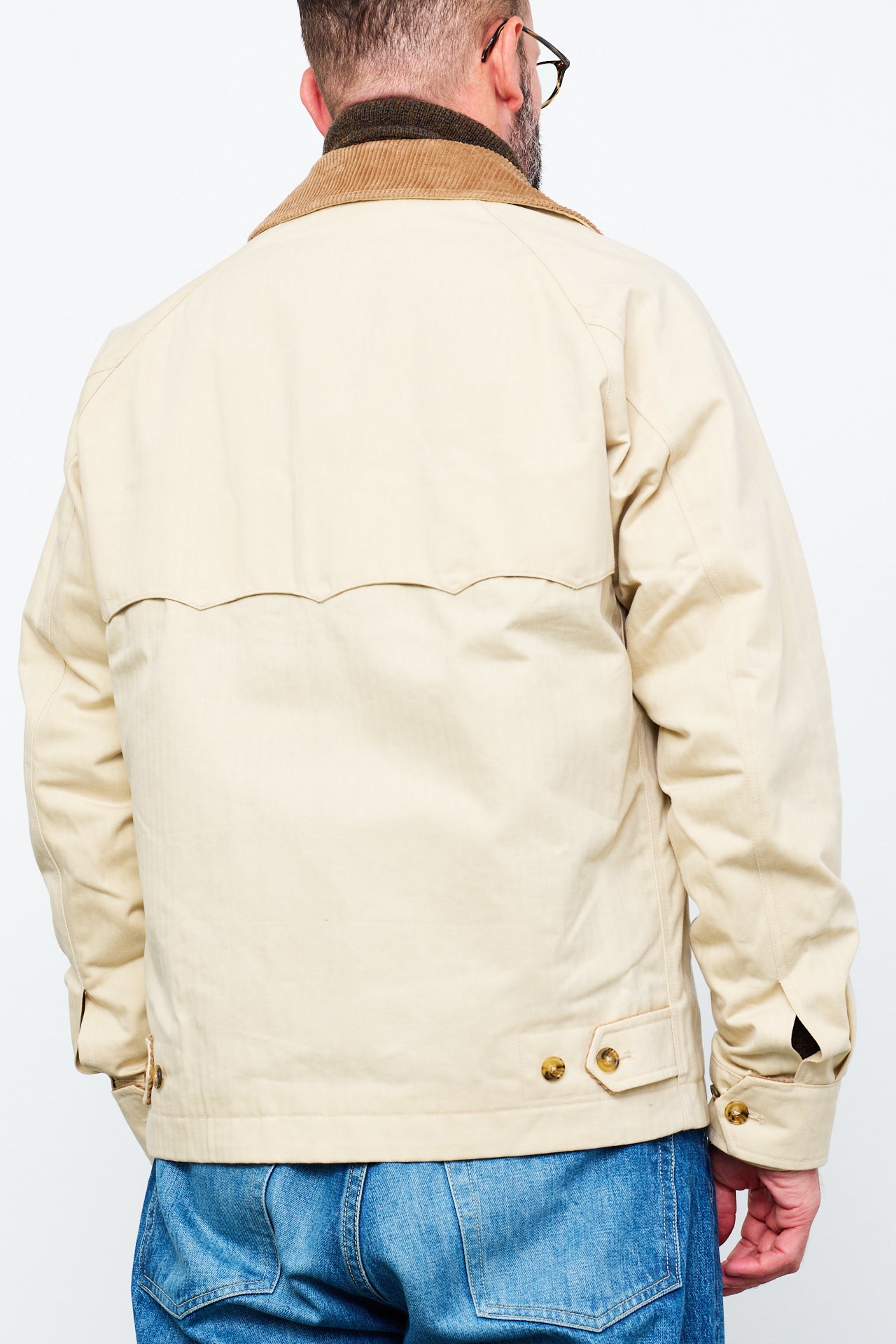 BARACUTA - Jacke DRY WAX JACKET | antique white