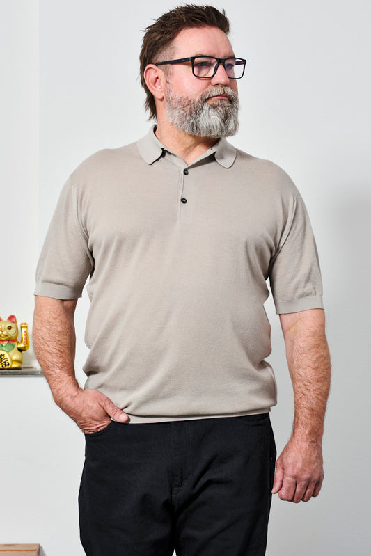 JOHN SMEDLEY - Polo ROTH | parchment