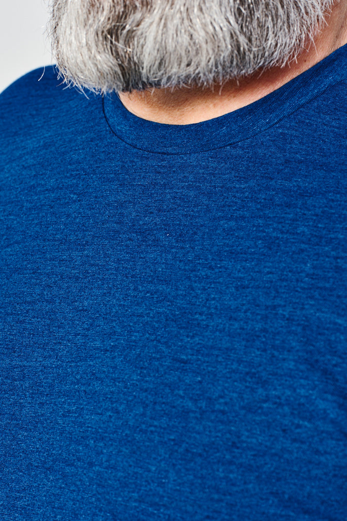 SUNSPEL - T-Shirt RIVIERA CREW NECK | real indigo