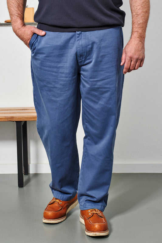 EDWIN - CHINO JAGA LOOSE PANT | coronet blue