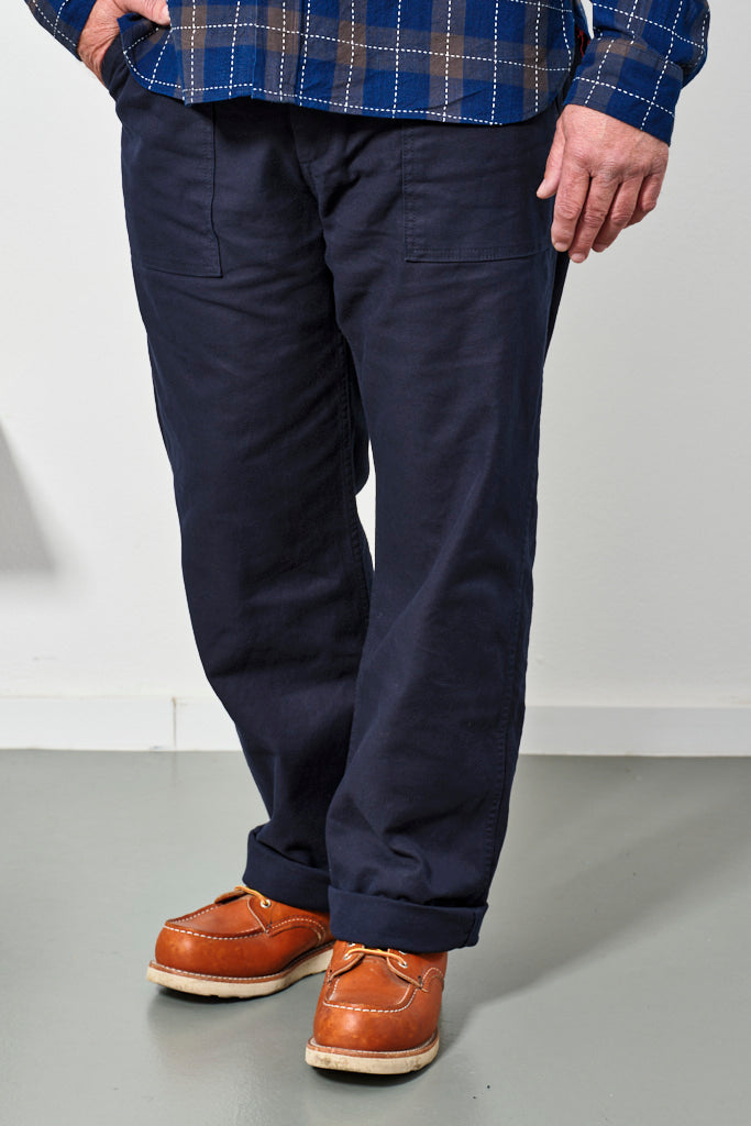 JAPAN BLUE JEANS - Hose Baker Pants French Work Serge | NAVY Blitz Boutique X Briefing Room JAPAN BLUE JEANS - Hose Baker Pants French Work Serge | NAVY Blitz Boutique X Briefing Room