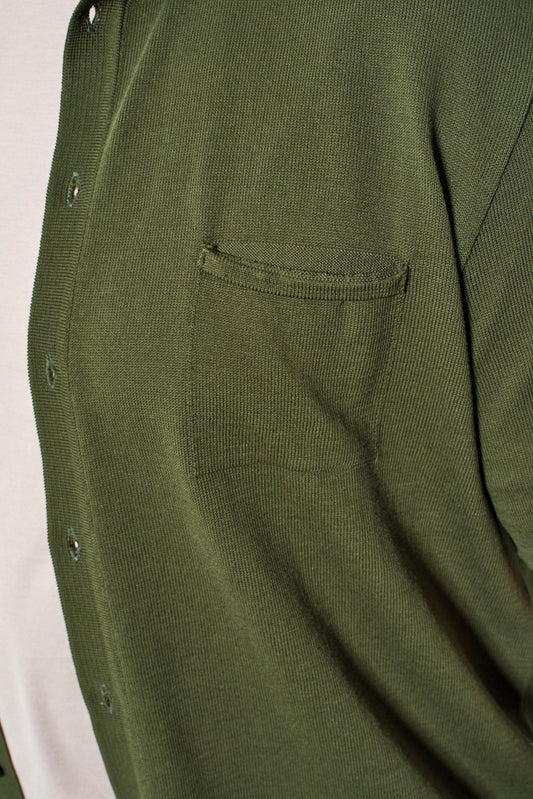 G.R.P. - Polo TEC 1 FULL BUTTON | dark green