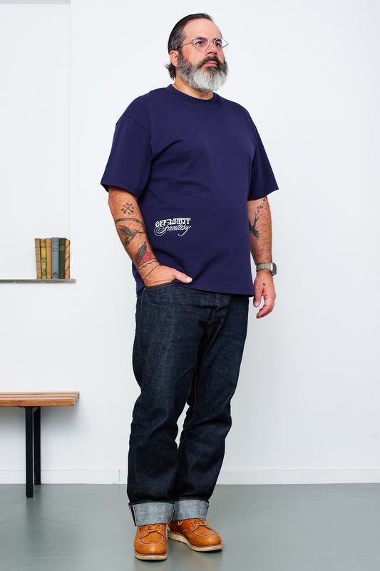 EDWIN - T-Shirt OFF LIMITS Garment washed | maritime blue