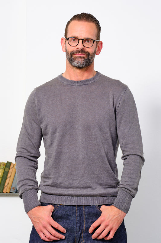 G.R.P. - Pullover PL 10 Linen | grey