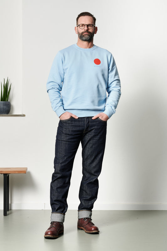 Edwin Japanese Sun Sweater - placid blue