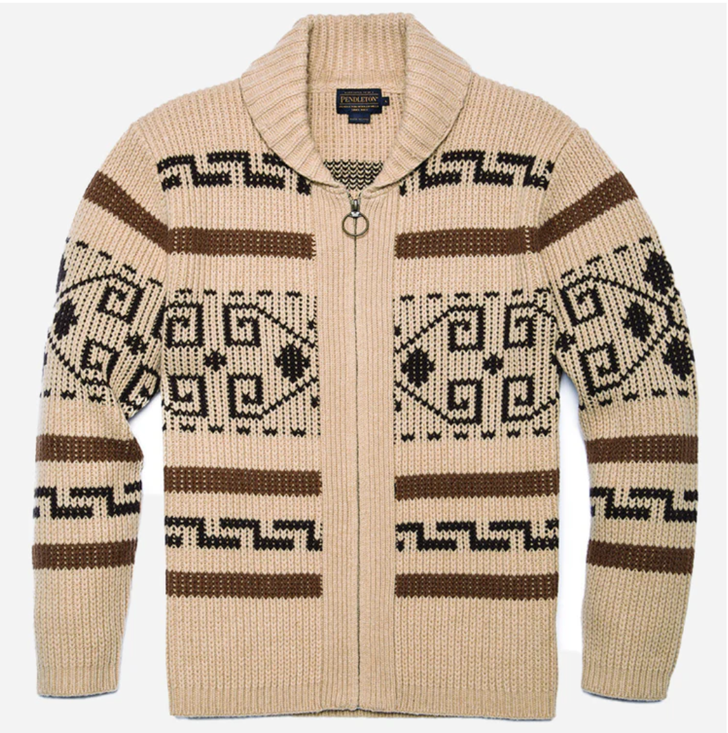 PENDLETON / Cardigan Original Westerley The Big Lebowski | tan brown