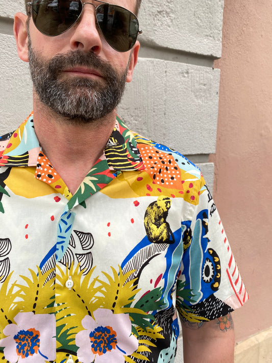 GITMAN - Hemd Disco Oasis | multicolor