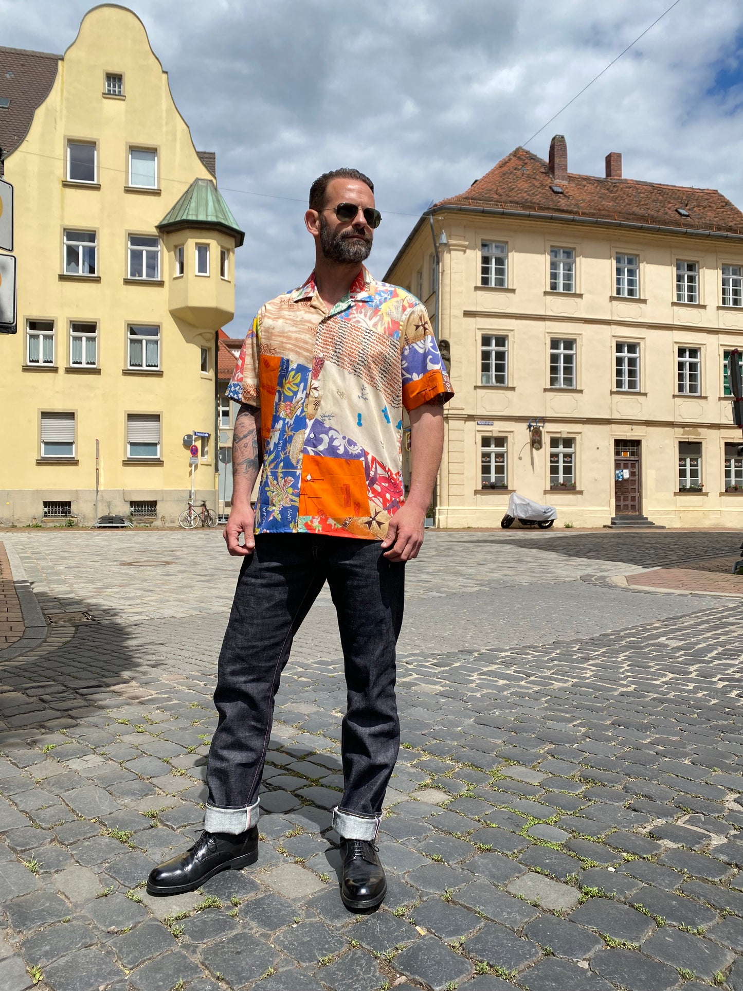 GITMAN - Hemd Aloha Quilt | multicolor