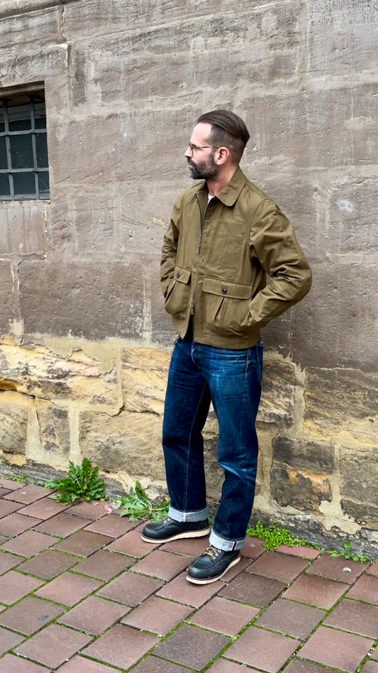 HANSEN - Jacke SHORT WIDE UTILITY JACKET DEXTER | printed khaki