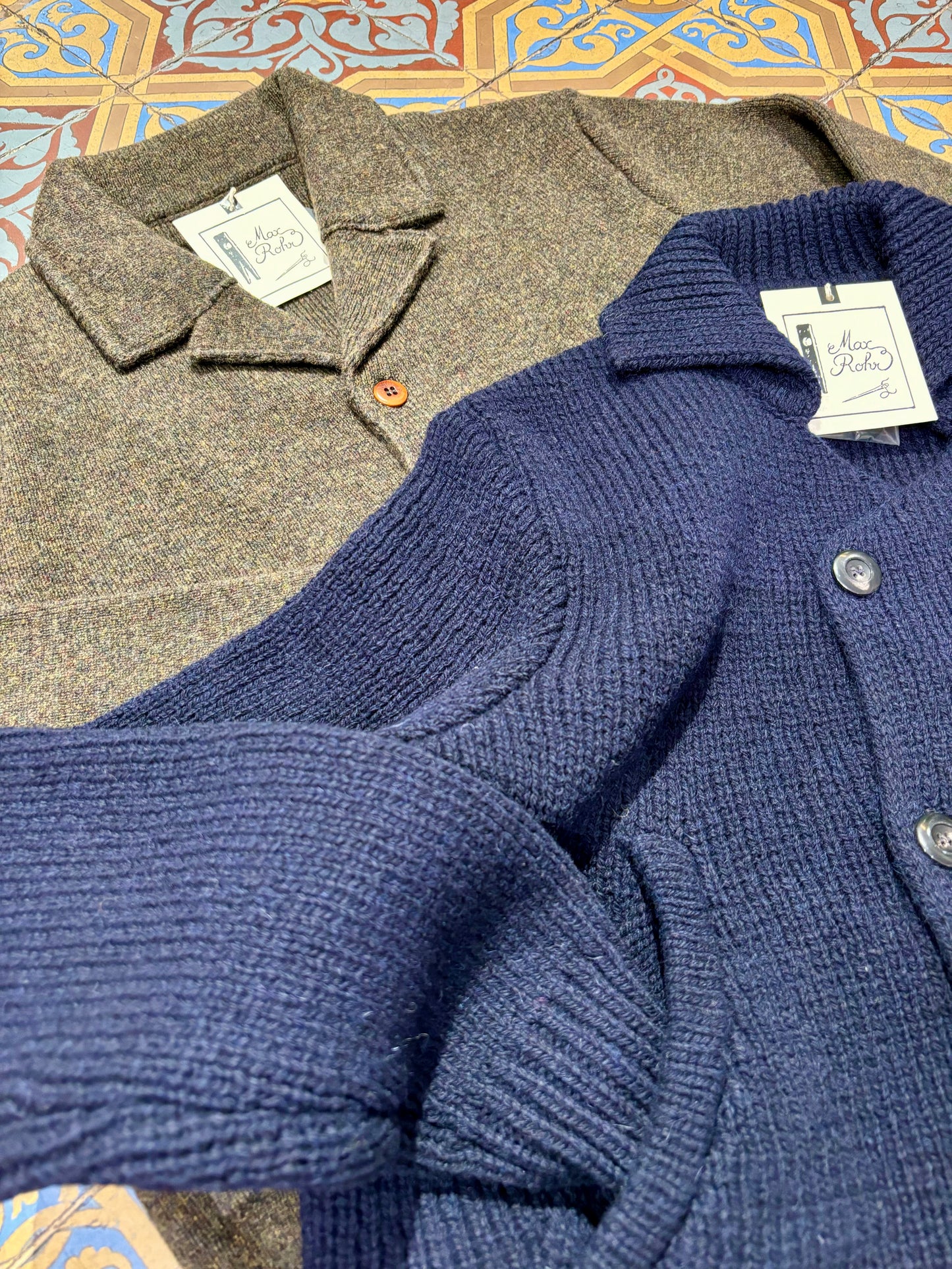 MAX ROHR - Cardigan DOUBLE BREST MAX 5 | blue