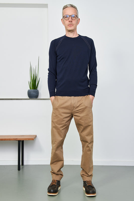 JOHN SMEDLEY - Pullover Crew Neck WAKEBRIDGE | midnight