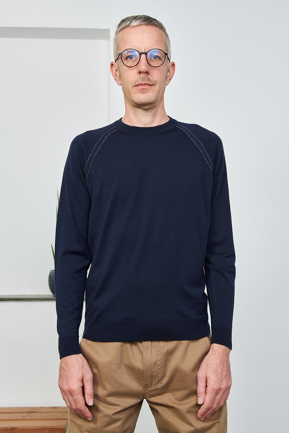 JOHN SMEDLEY - Pullover Crew Neck WAKEBRIDGE | midnight