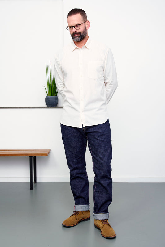 MOMOTARO / Jeans 15,4 oz Legacy Denim / Natural Tapered (Style view)