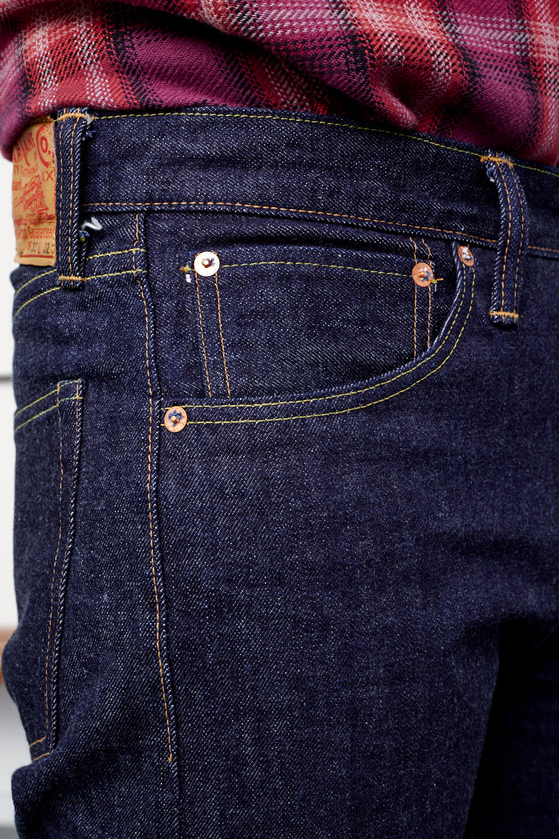 SUGAR CANE / 2021 Jeans / indigo (Detail Tasche vorne mit Coin Pocket)
