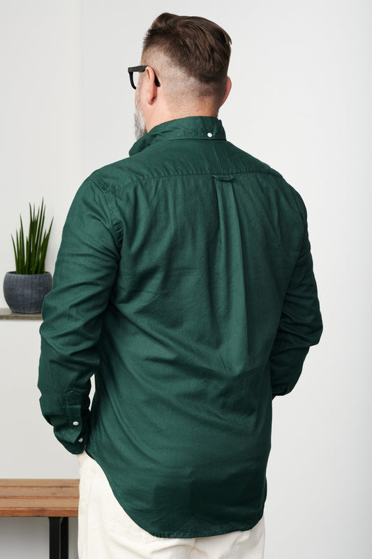 GITMAN - Hemd GREEN HOPSACK | Button-Down | green