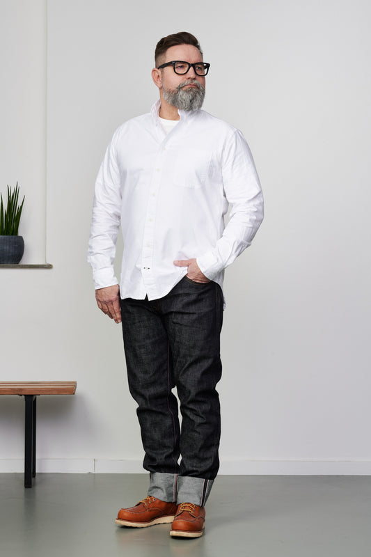 GITMAN - Hemd Classic Oxford | Button-Down | white