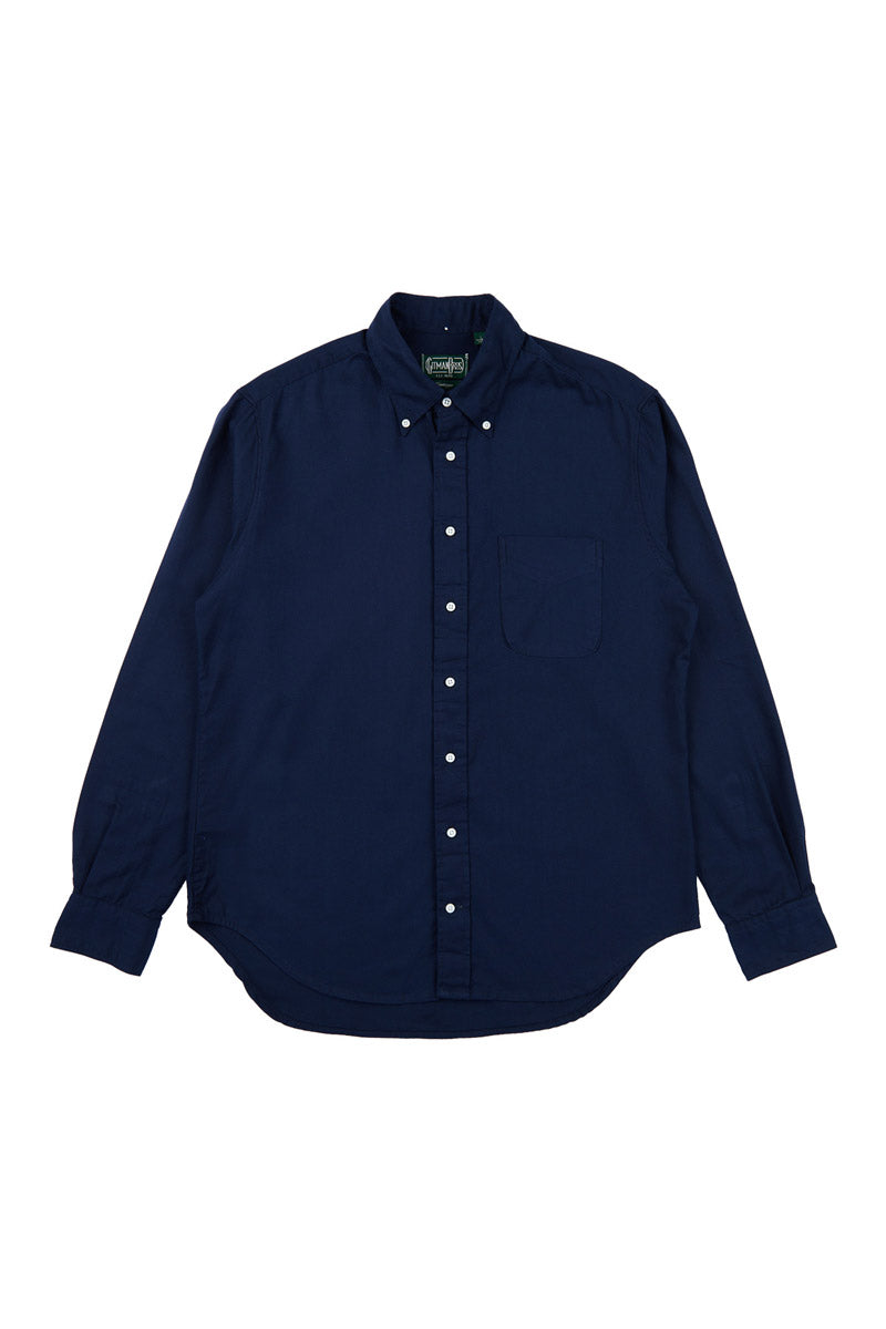 GITMAN - Hemd NAVY HOPSACK | Button-Down | navy