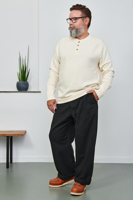 HANSEN - Hose Pleated Trousers BOBBY | black