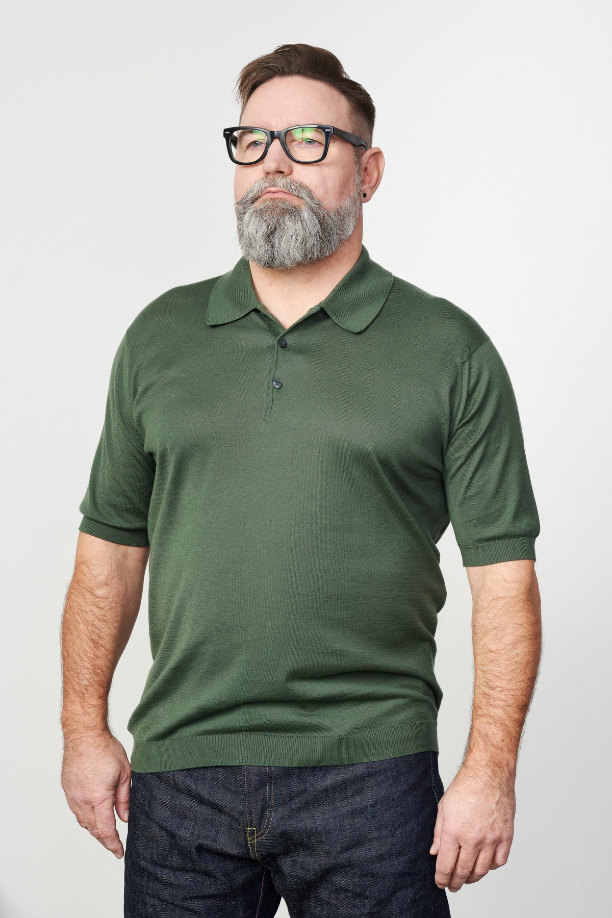 JOHN SMEDLEY Polo Shirt ISIS palm – Blitz Boutique X Briefing Room