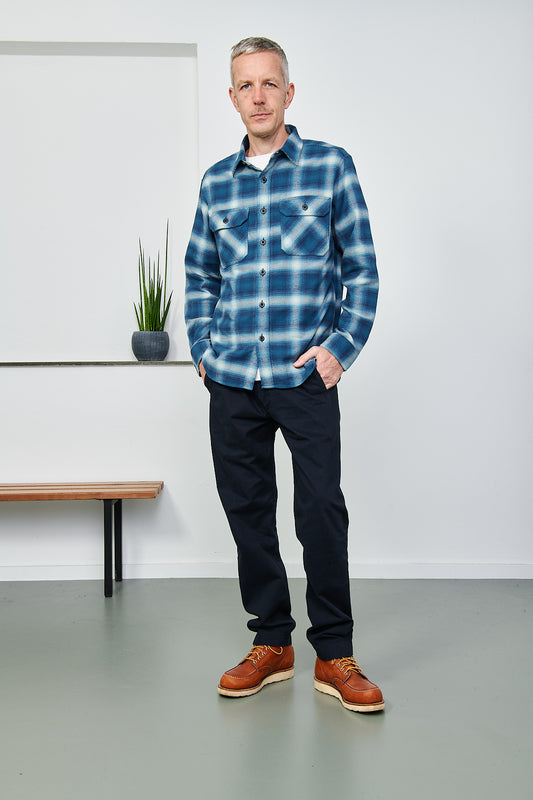 PENDLETON - Hemd Burnside Shirt | navy blue grey plaid