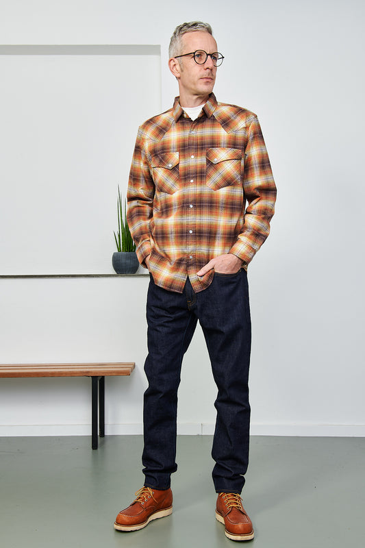 PENDLETON - Hemd Wyatt Shirt | coffee gold citrus