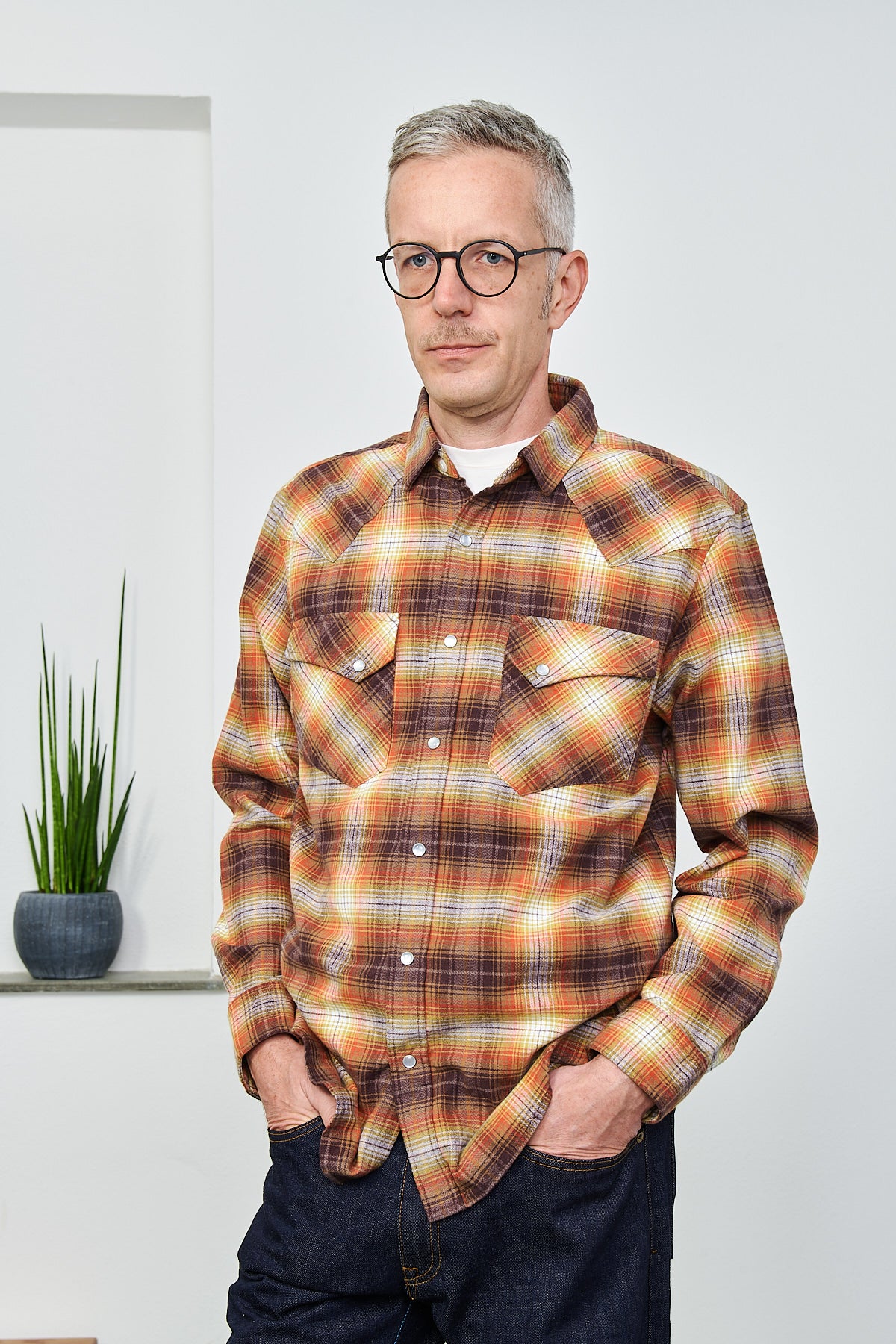 PENDLETON - Hemd Wyatt Shirt | coffee gold citrus