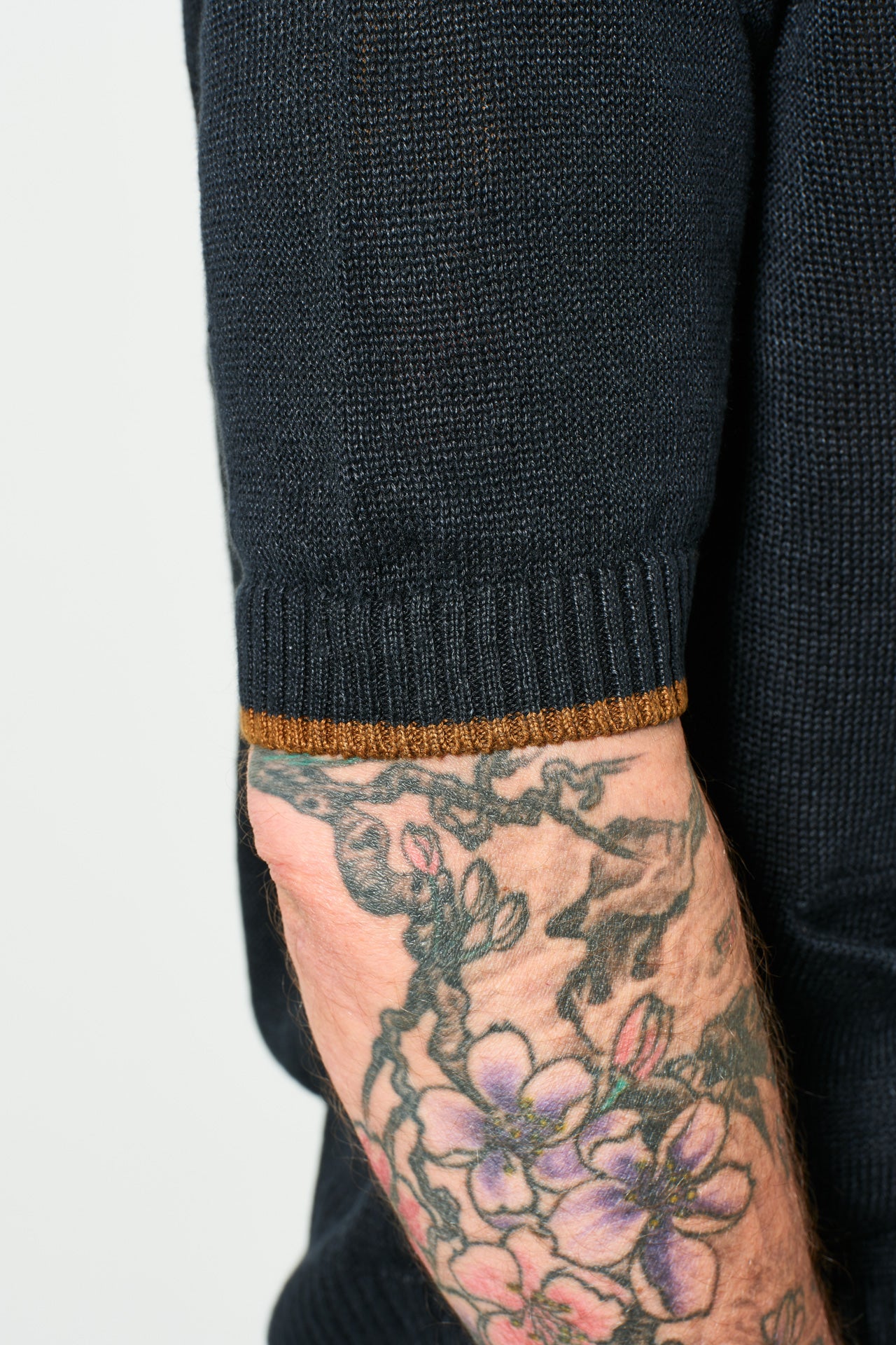 MAX ROHR - Cardigan Short-Sleeve MAX 1 | blue-tobacco