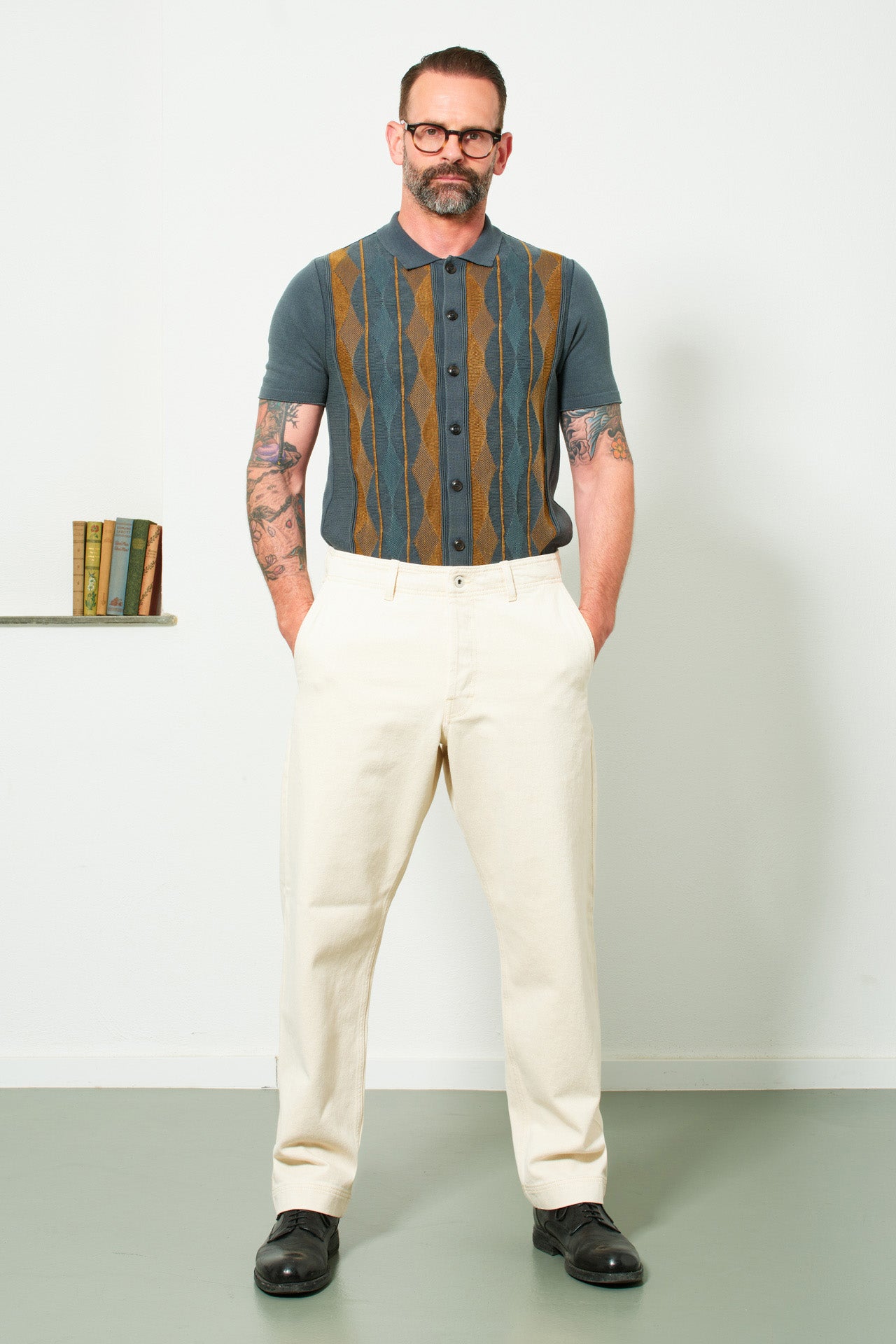 HANSEN - Pant TRYGVE | ecru