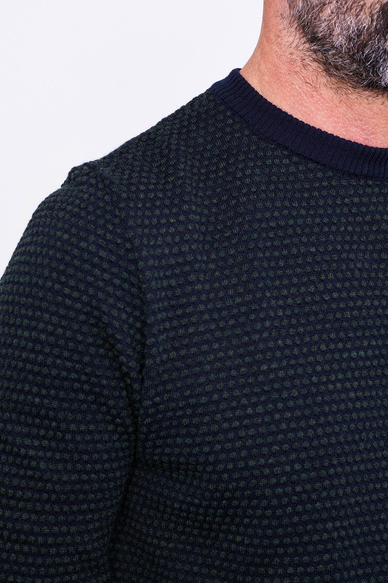 G.R.P. - Crewneck TEC2/14 bicolor | blue-green