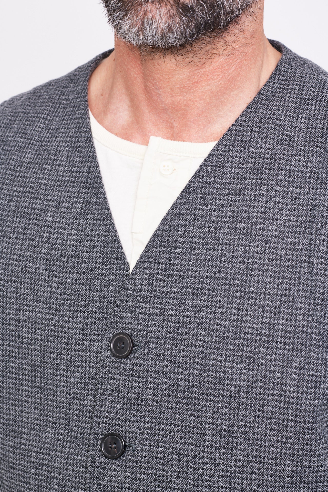 HANSEN - Casual Waistcoat KNUD | broken grey