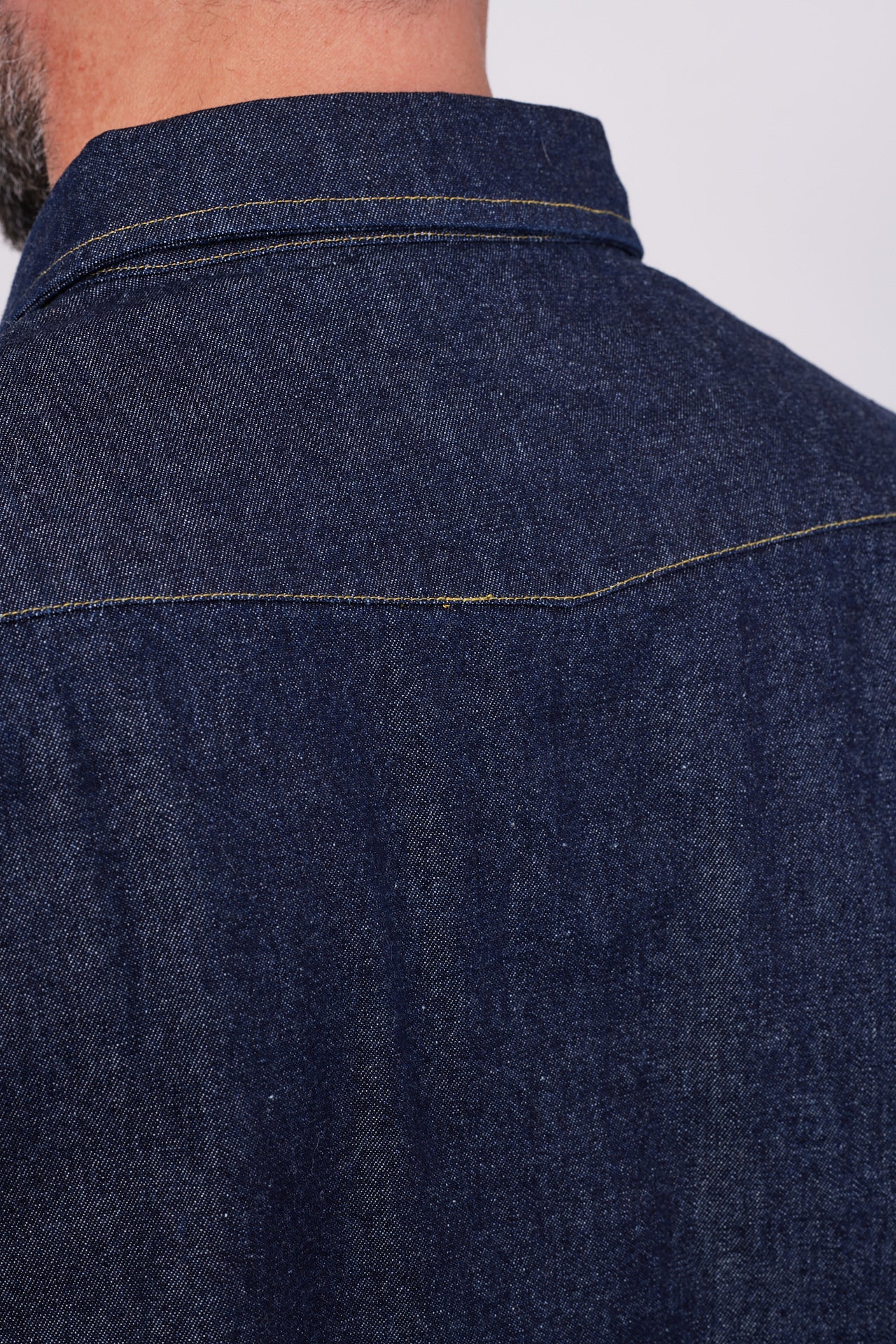 EAT DUST - WESTERN SHIRT Texas Denim  washed | indigo