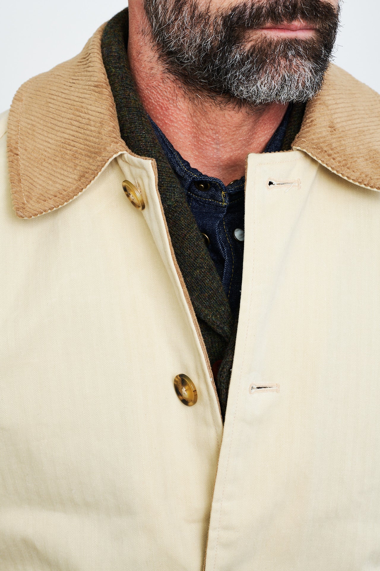 BARACUTA - Jacke DRY WAX JACKET | antique white