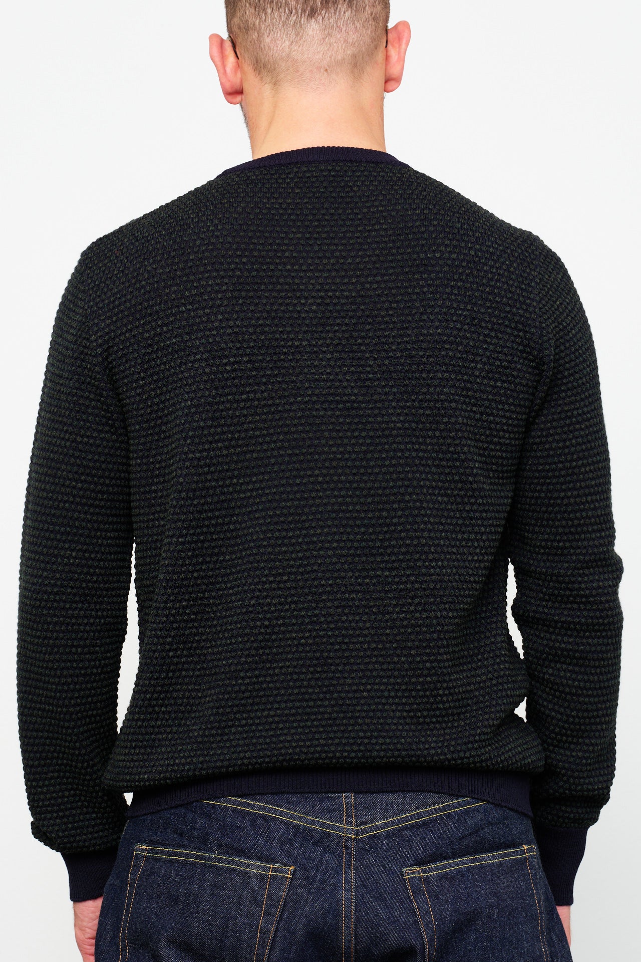 G.R.P. - Crewneck TEC2/14 bicolor | blue-green