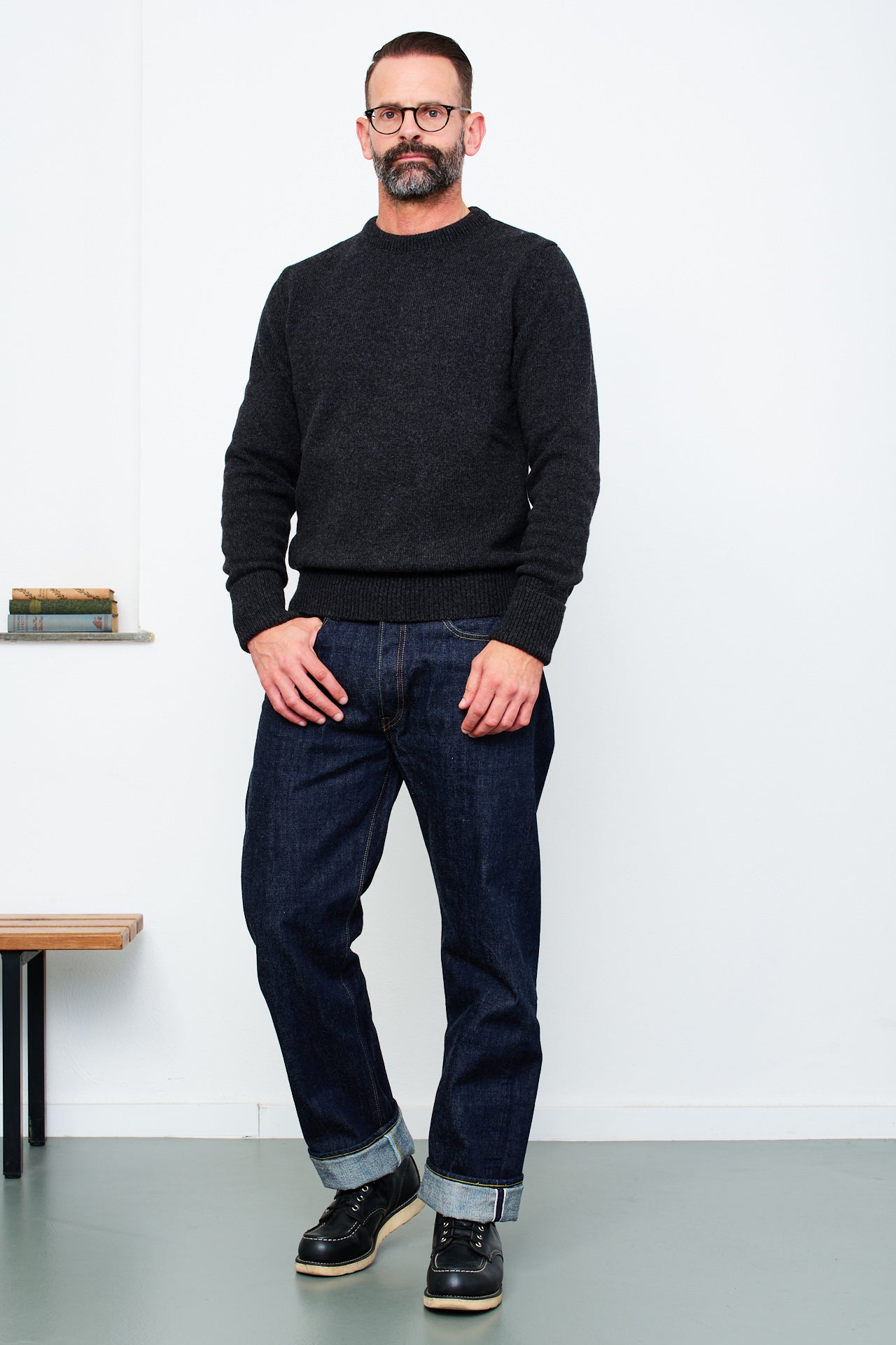 G.R.P. - Crewneck TEC RA 7 | charcoal