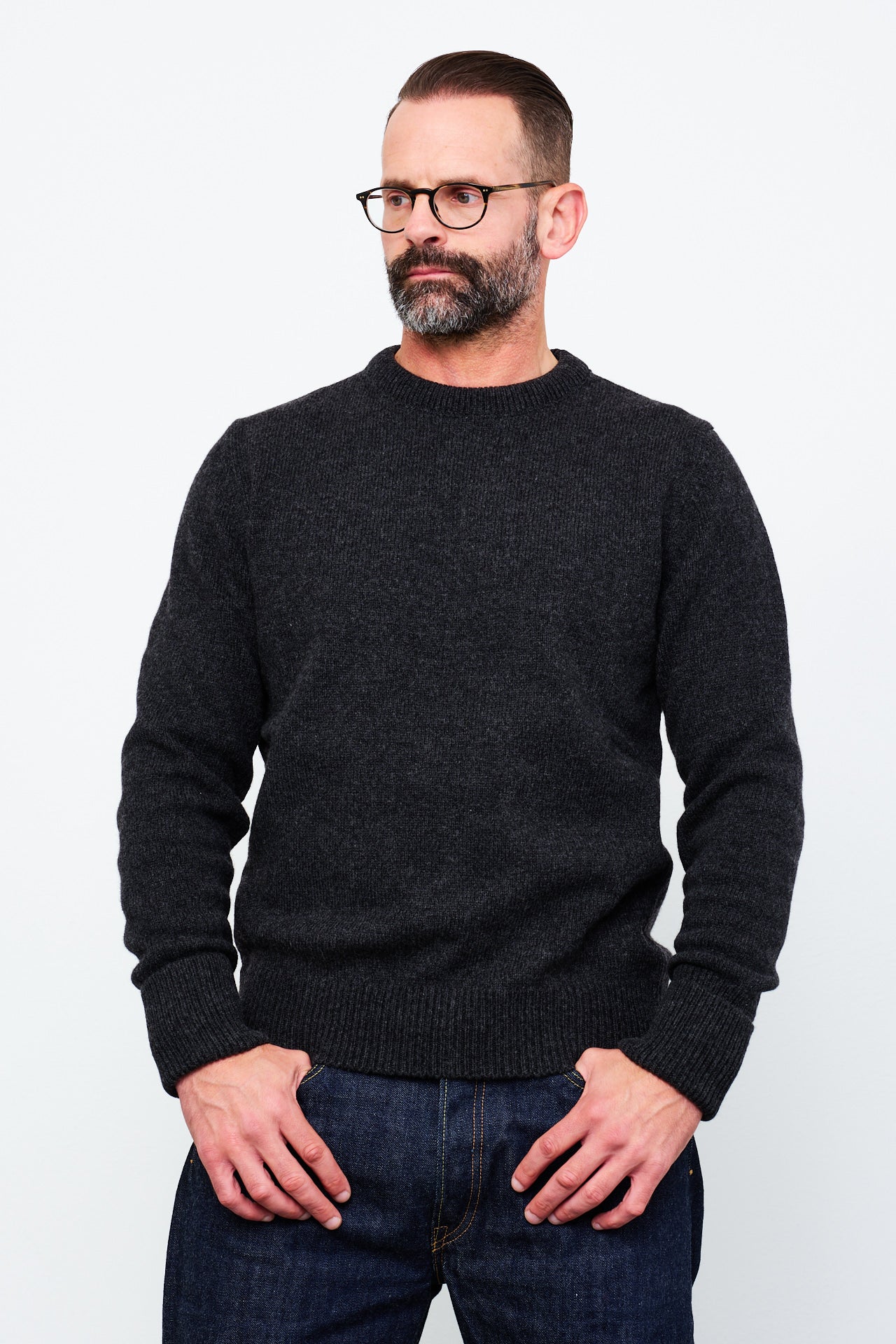 G.R.P. - Crewneck TEC RA 7 | charcoal