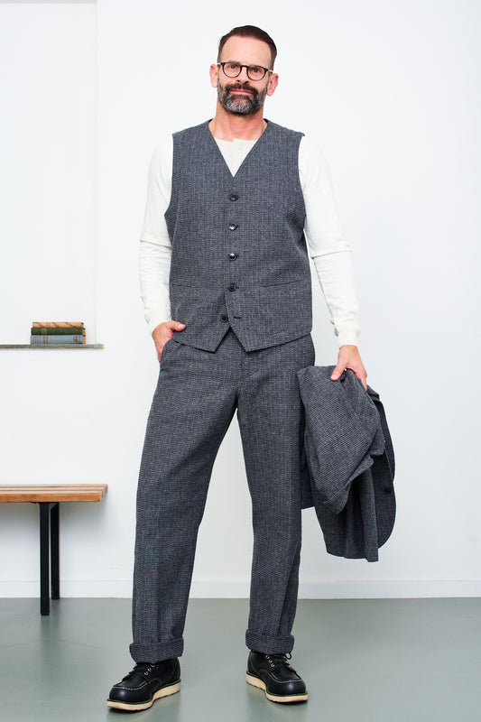 HANSEN - Casual Waistcoat KNUD | broken grey