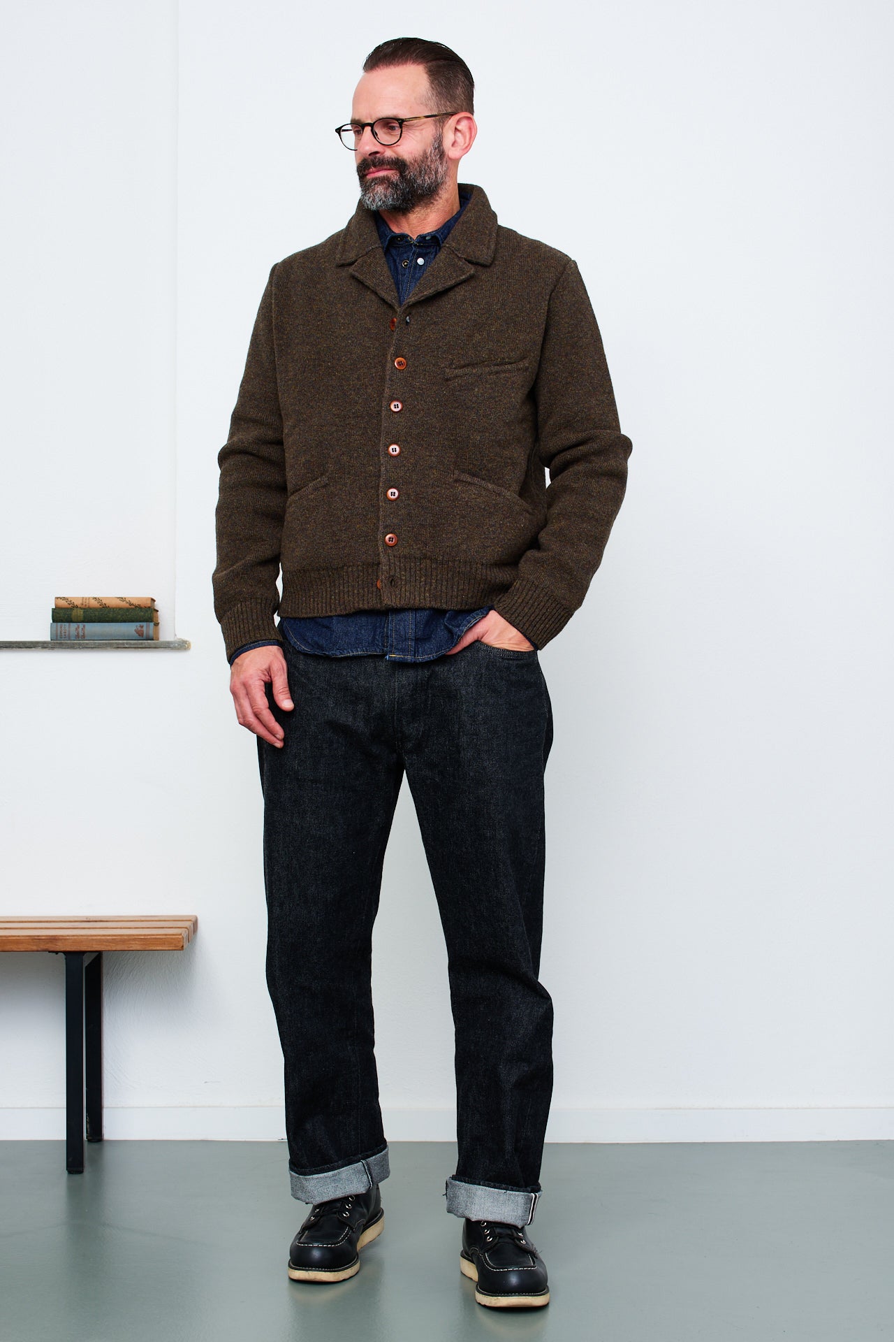 MAX ROHR - Short Jacket MAX 3 WOOL | dark green