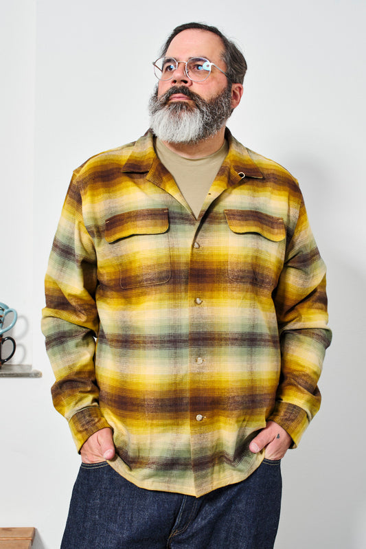 PENDLETON - Baja Board Shirt | Bronze Brown Green Ombre