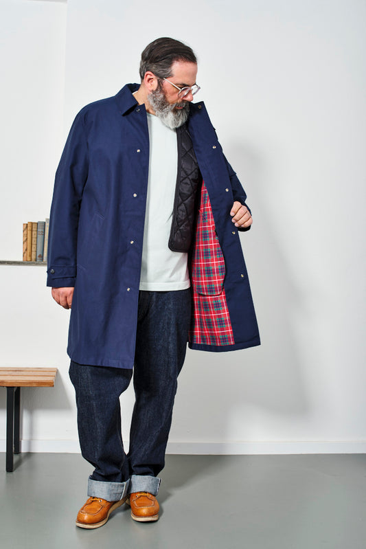 BARACUTA - Mantel Fraser 3L Paul Coat | navy