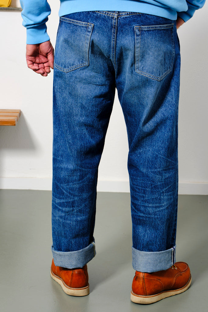 SUGAR CANE - Jeans Fit 1947SW (Stonewashed) | medium blue