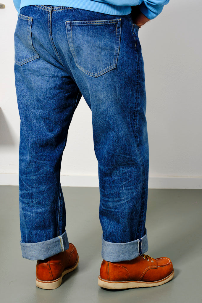 SUGAR CANE - Jeans Fit 1947SW (Stonewashed) | medium blue