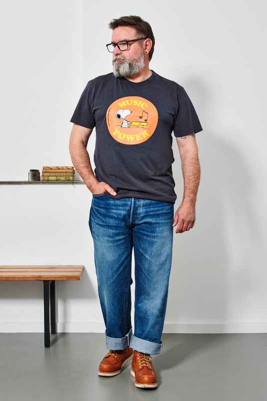 TSPTR - T-Shirt Snoopy MUSIC POWER | vintage black