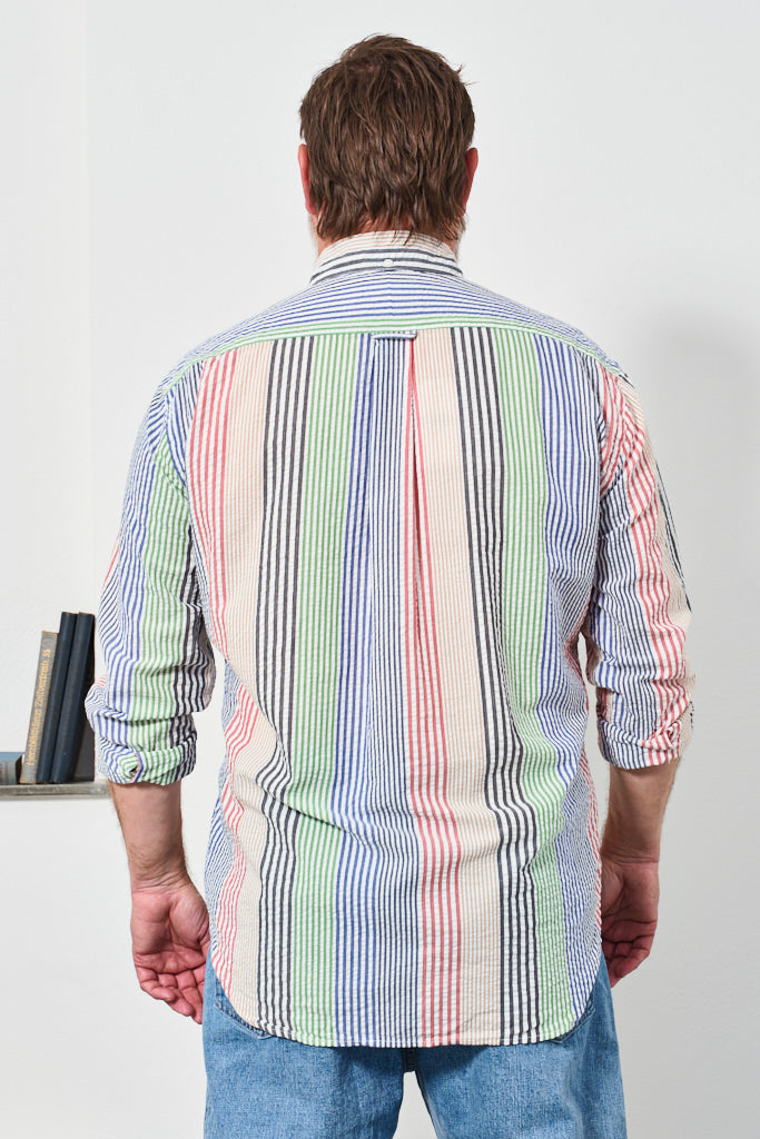 GITMAN - Hemd Multi-Striped SEERSUCKER