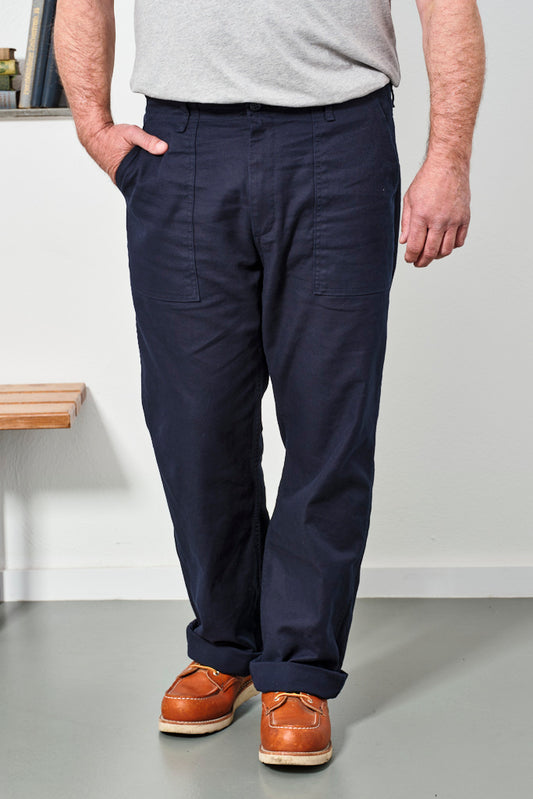 JAPAN BLUE JEANS - Hose Baker Pants French Work Serge | NAVY