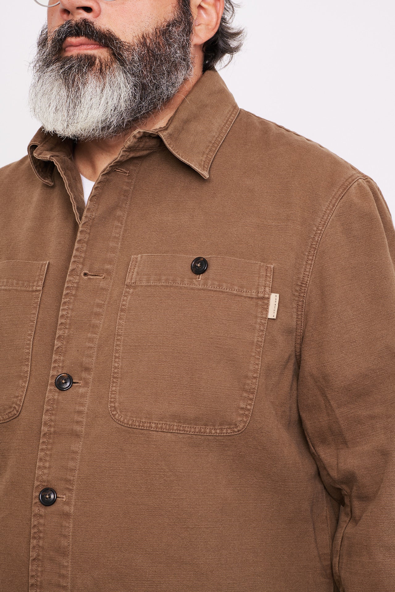 BARACUTA - Canvas GD OVERSHIRT | club brown
